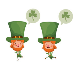 leprechauns with speech bubble avatar character