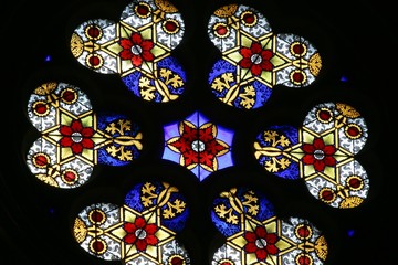 Stained glass, Zagreb cathedral