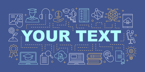 Fototapeta premium Education word concepts banner