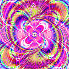 Abstract fractal art background illustration space geometry. Background consists fractal multicolor texture and suitable for use in projects imagination, creativity and design..