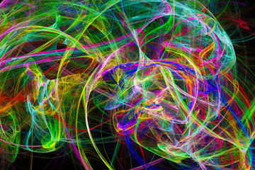 Abstract fractal background.Abstract painting multicolor texture.Motion holiday background.Modern multicolor futuristic dynamic pattern.Fractal 3d artwork creative graphic design..