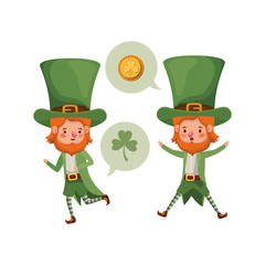 leprechauns with speech bubble avatar character