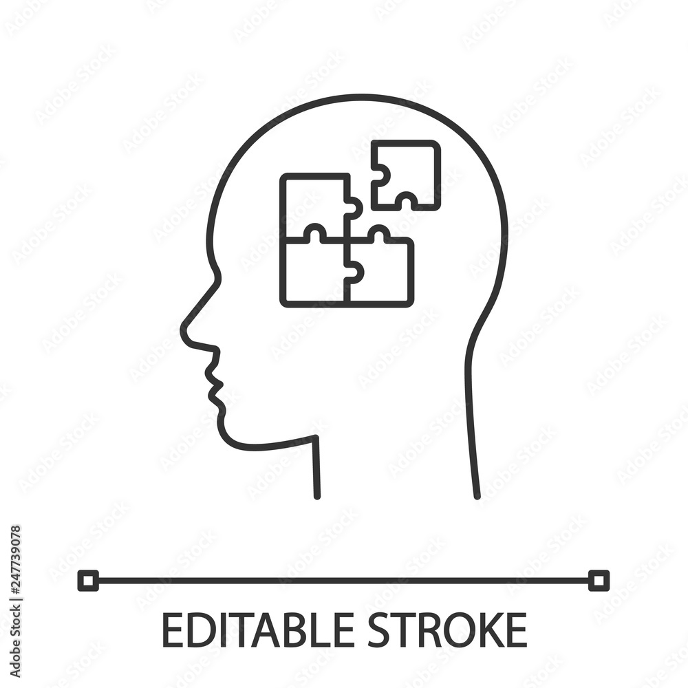 Poster solution linear icon