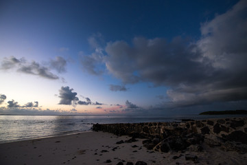 Early morning on tropical beach