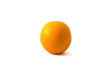 Ripe orange isolated on white background