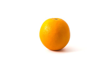 Ripe orange isolated on white background