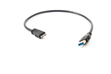 USB 3.0 Cable isolated on white background