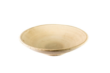 chinese clay pot isolated on white background