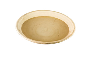 chinese clay pot isolated on white background