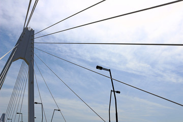 Simple, modern Cable-stayed bridge