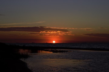 Fototapeta premium sunset over the sea