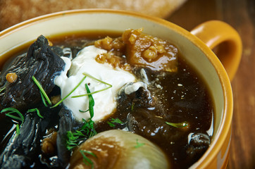 Russian Wild Mushroom Soup With Barley