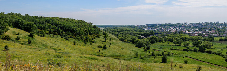 Panoramic Beautiful Russian landscape