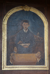 Servant of God Peter Barbaric altarpiece in the church of St. Aloysius in Travnik, Bosnia and Herzegovina 