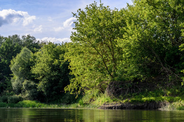 Panoramic Beautiful Russian landscape
