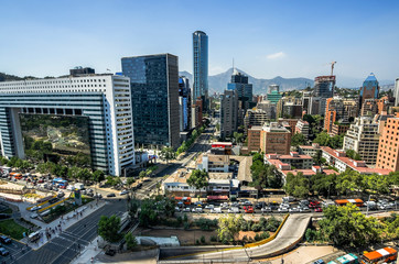 Skyline of Santiago