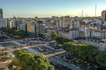 Obelisco de Buenos Aires (Obelisk), historic monument and icon of city