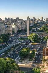 Foto auf Acrylglas Buenos Aires Obelisco de Buenos Aires (Obelisk), historisches Denkmal und Wahrzeichen der Stadt