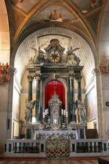 Altar in the church of St. Euphemia in Rovinj, Croatia