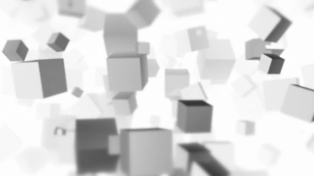 Metallic cubes abstract