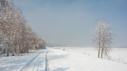 Obraz premium zimowy dzień