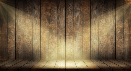 Old dark wooden planks background