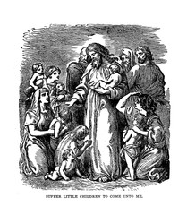 Illustration on religious subject.	