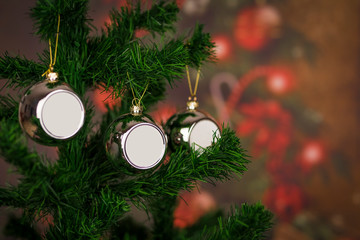 Christmas Tree with ornament for your logo