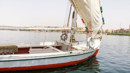 Fototapeta premium A beautiful boat man in Egypt