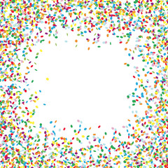 confetti background with free middle