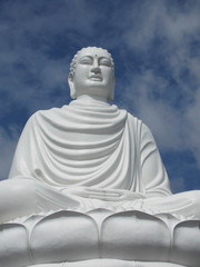 White Buddha statue, Vietnam