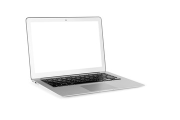 modern laptop computer isolated on the white background