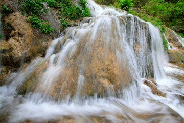 yuntai mountain scenic spot natural scenery, cascade creek, China.