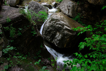 yuntai mountain scenic spot natural scenery, cascade creek, China.