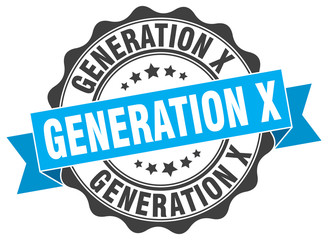 Fototapeta premium generation x stamp. sign. seal