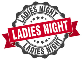 ladies night stamp. sign. seal