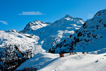 Meribel Mottaret Mont Vallon Les Trois Vallees ski area French Alps France