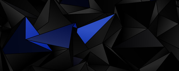 Fototapeta premium Triangular 3d, modern background