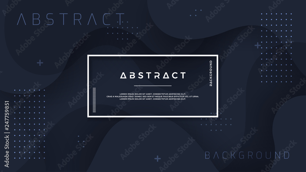 Aufkleber dynamic textured background design in 3d style with black color. can be used for posters, placards, 
