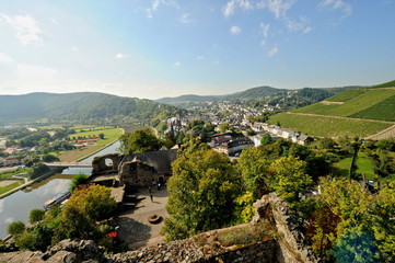Saarburg, Blick von der Burgruine