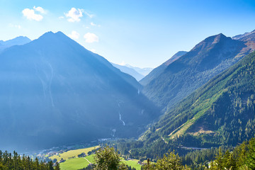 The Krimml Waterfalls / total height of 380 metres (1,247 feet) / the highest waterfall in Austria