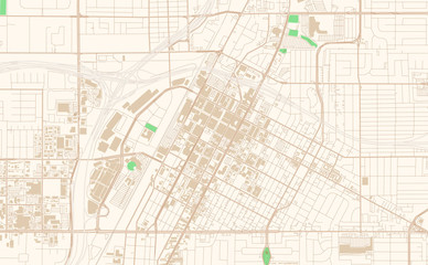 Las Vegas Nevada printable map excerpt