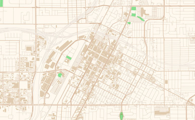 Las Vegas Nevada printable map excerpt © Knut Hebstreit
