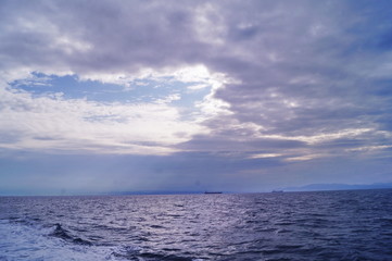 Tyrrhenian Sea off the coast of Piombino, Tuscany, Italy