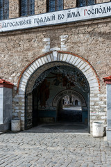 Naklejka premium Medieval Buildings in Bachkovo Monastery Dormition of the Mother of God, Bulgaria