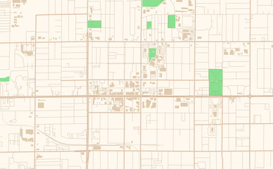 Mesa Arizona printable map excerpt