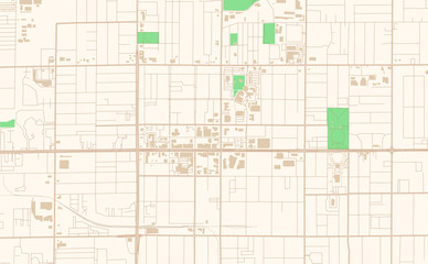 Obraz premium Mesa Arizona printable map excerpt