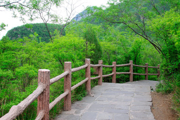 Fototapeta na wymiar yuntai mountain scenic spot scenery, jiaozuo city, China.