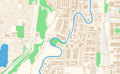 Raleigh North Carolina printable map excerpt