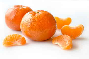 tangerines close up